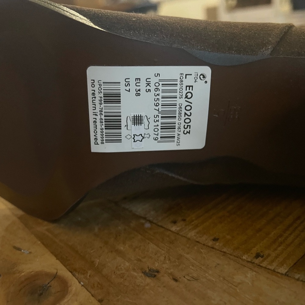 Next Brown Suede Over-the-Knee Studded Boots - Picture 11 of 11